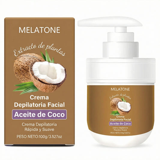 Melatone® Crema Removedora de Vellos Con Aceite De Coco